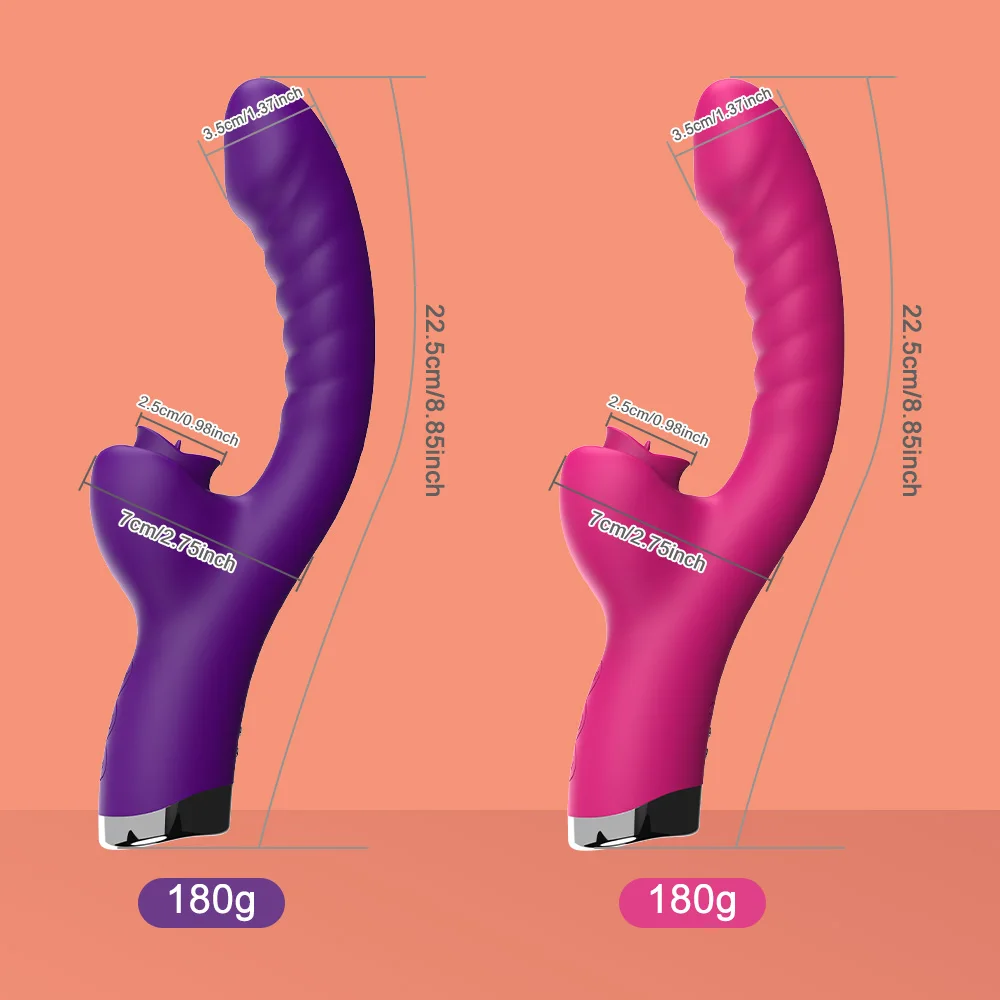 Vibrator For Women 2 In 1 Licking Machine Clitoris Stimulator G-Spot Powerful Vibro Dildo Wand Female Clit Sucker Adult Sex Toys - Image 4
