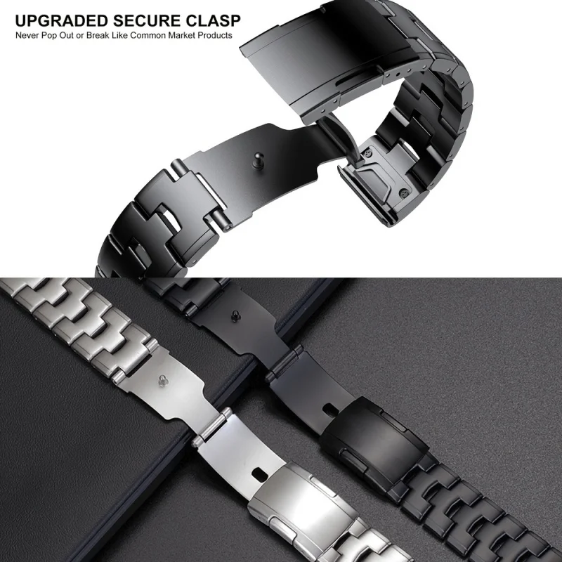 Tytanowy metalowy pasek QuickFit 22mm 26mm do zegarków Garmin Fenix 8 7 7X 6 6X Pro 5 5X Plus Forerunner 945 935 Premium — zdjęcie produktu 4