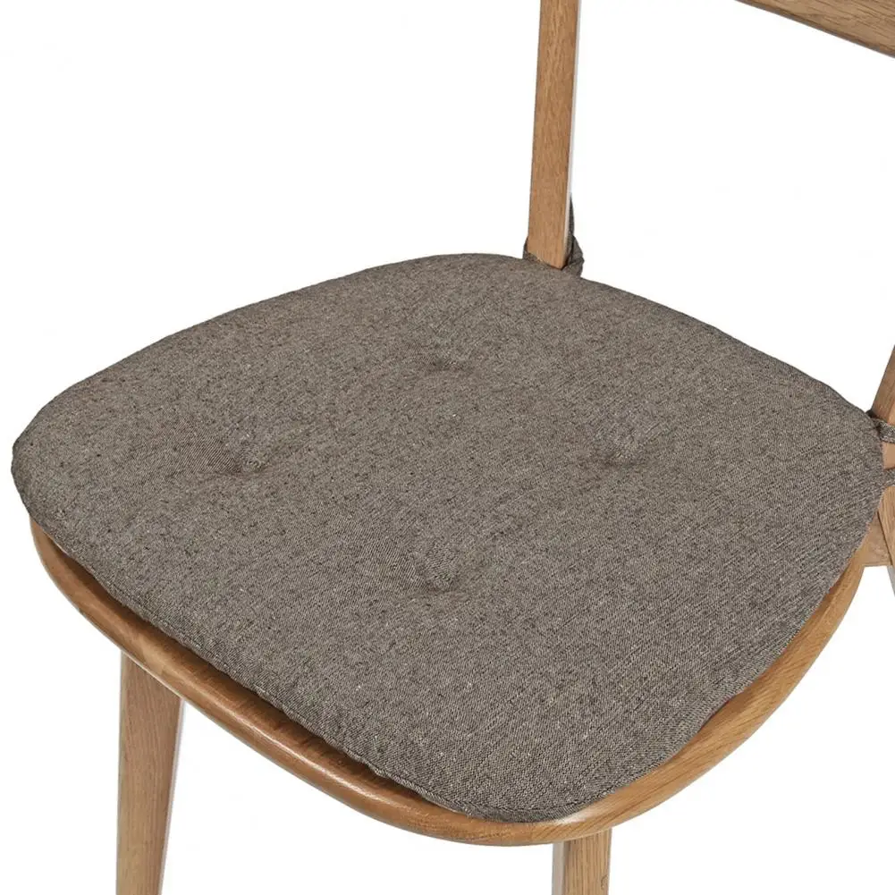 

Anti-slip Chair Pad Dining Chair Seat Cushion Thickened Sponge Padding Chair Cushion with Anti-slip Fixing Strap for Home