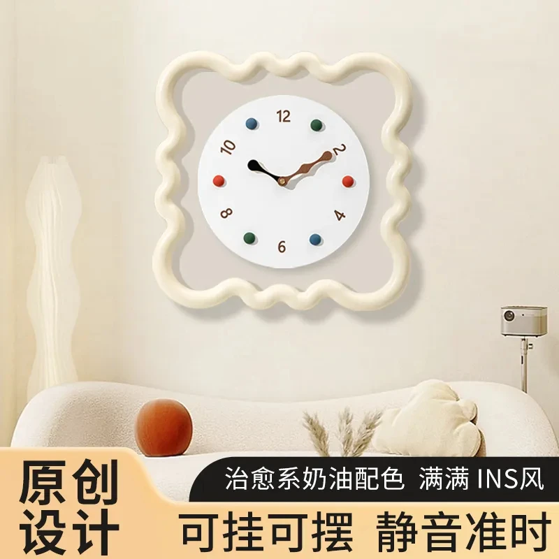 Butter Cookies Living Room Wall Clock High Value Creative Clocks Silent Simple Modern Wall Hanging Clock Watch