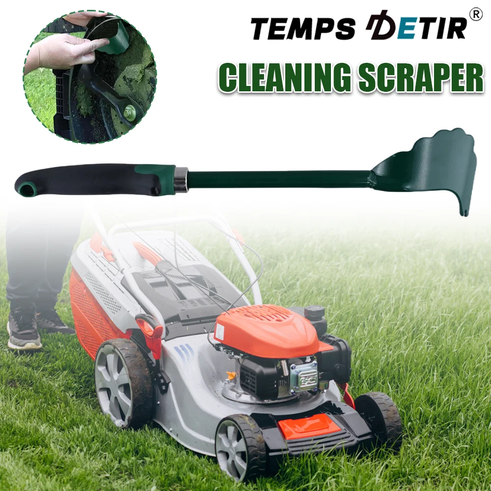 Lawn Mower Cleaning Tool,Home Long-Handled Scraper With A Comfortable Rubber Grip For Cleaning Mower Chassis, Decks, And Blades