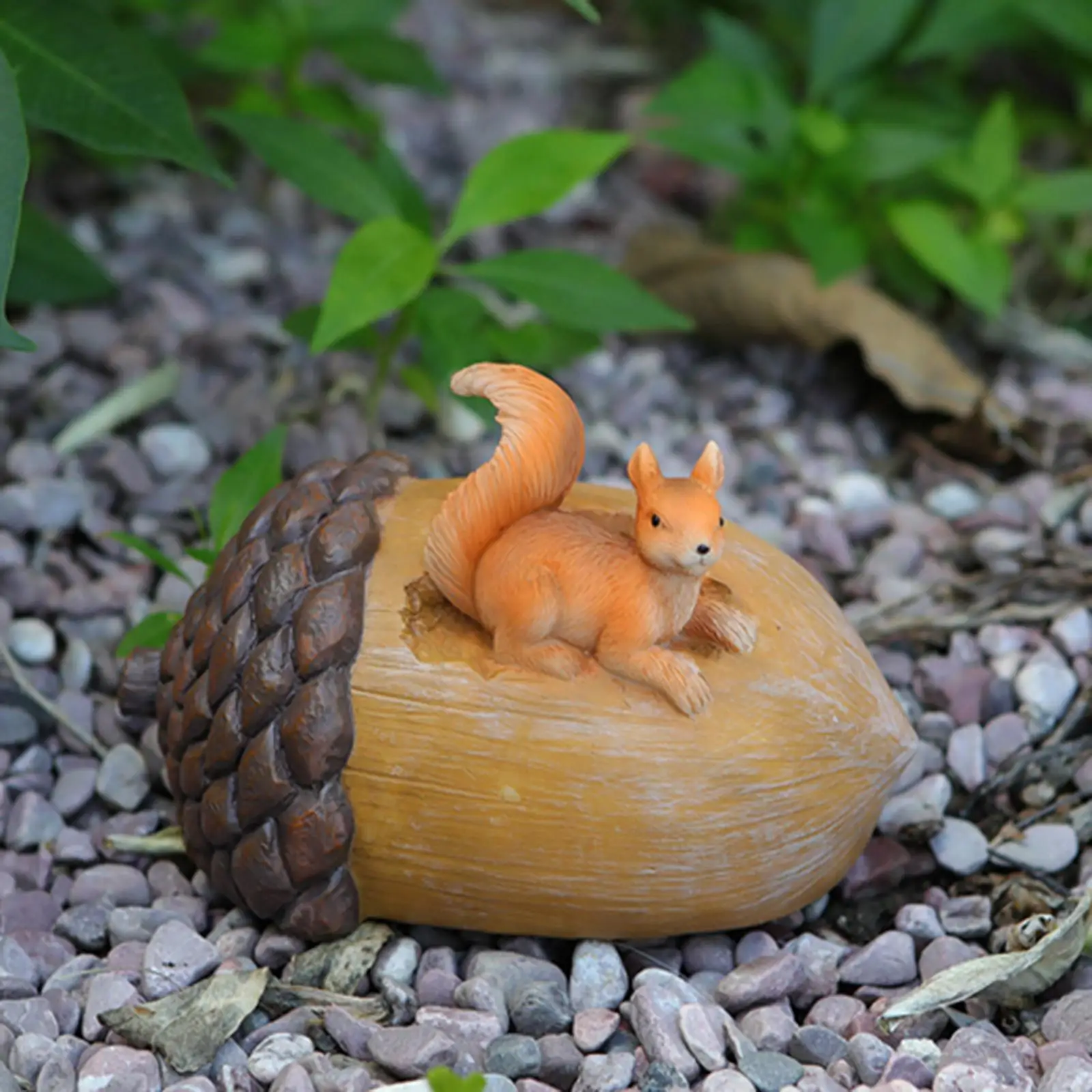 Spare Key Box Outdoor Statue Fairy Garden Decoration Animal Figurine for Yard Lawn