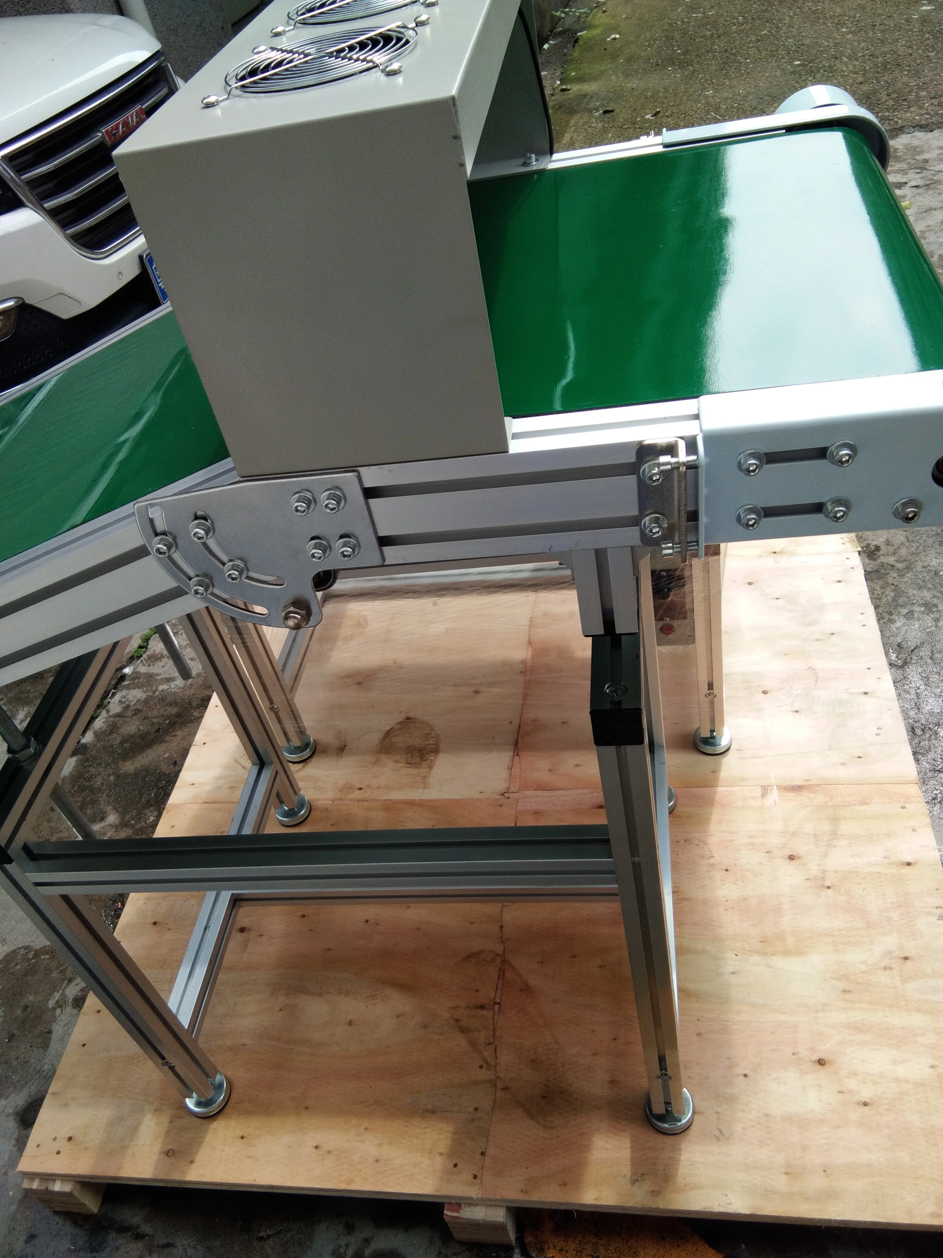 Wave soldering machine output link conveyor belt type