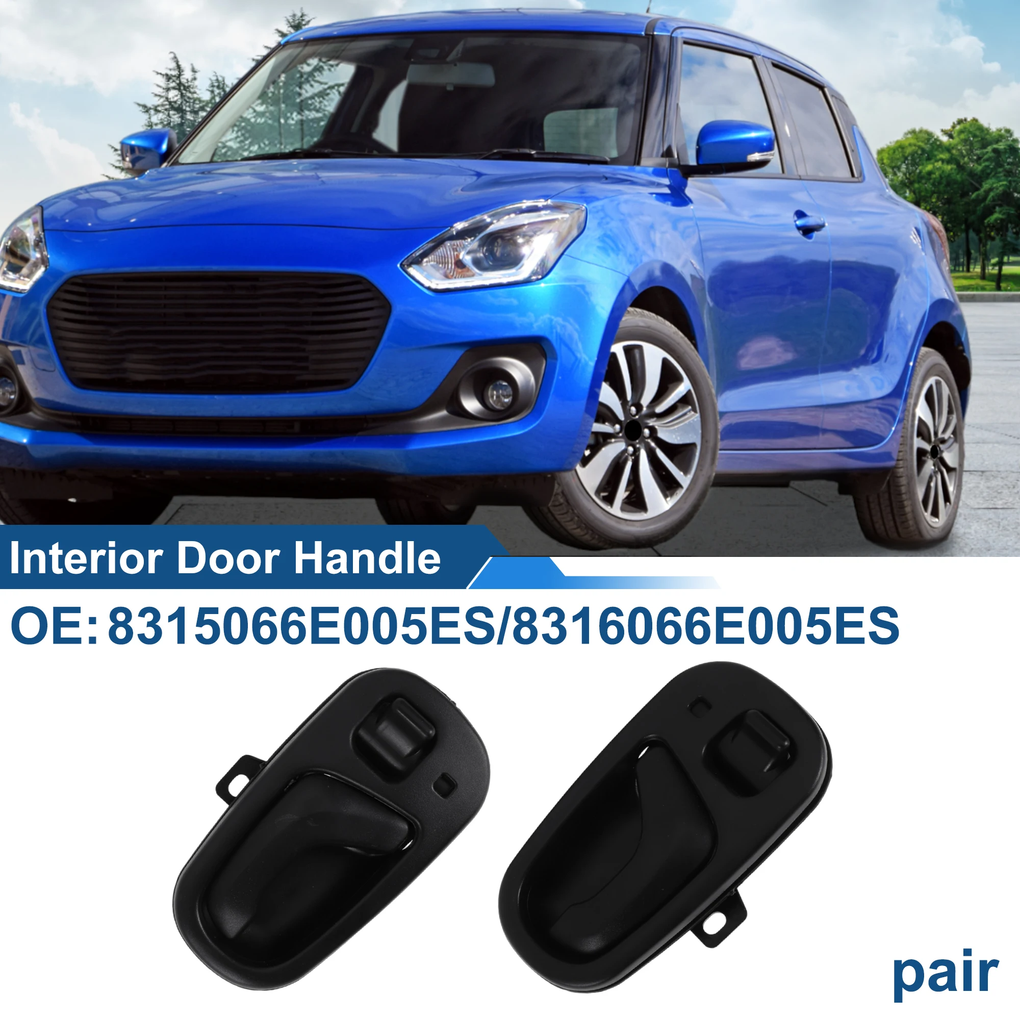 

Ручка внутренней двери UXCELL для Suzuki Swift 1992-1995 No 8315066E005ES Черный