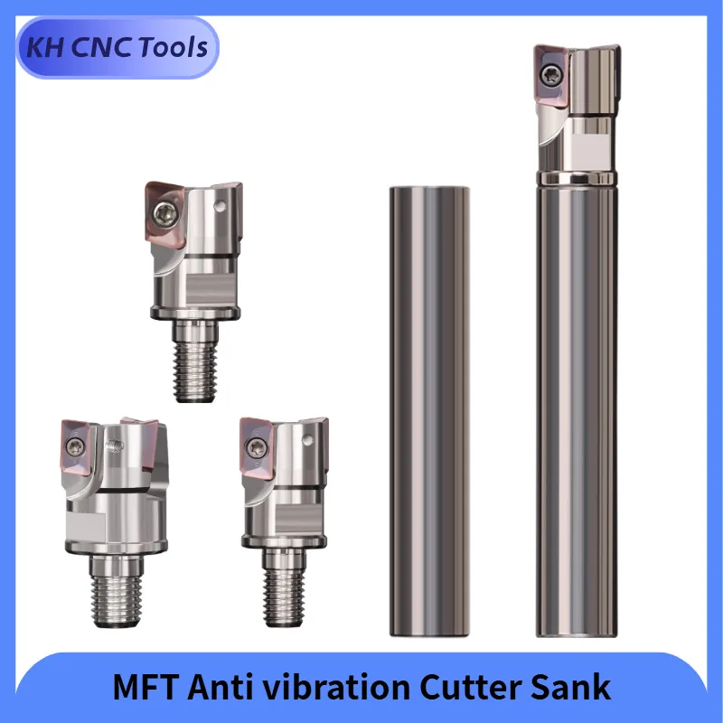 

OUIO Integral Anti vibration Cutter Shank Thread locked Tooth Milling Shank 10MM-32MM Carbide Anti-vibration