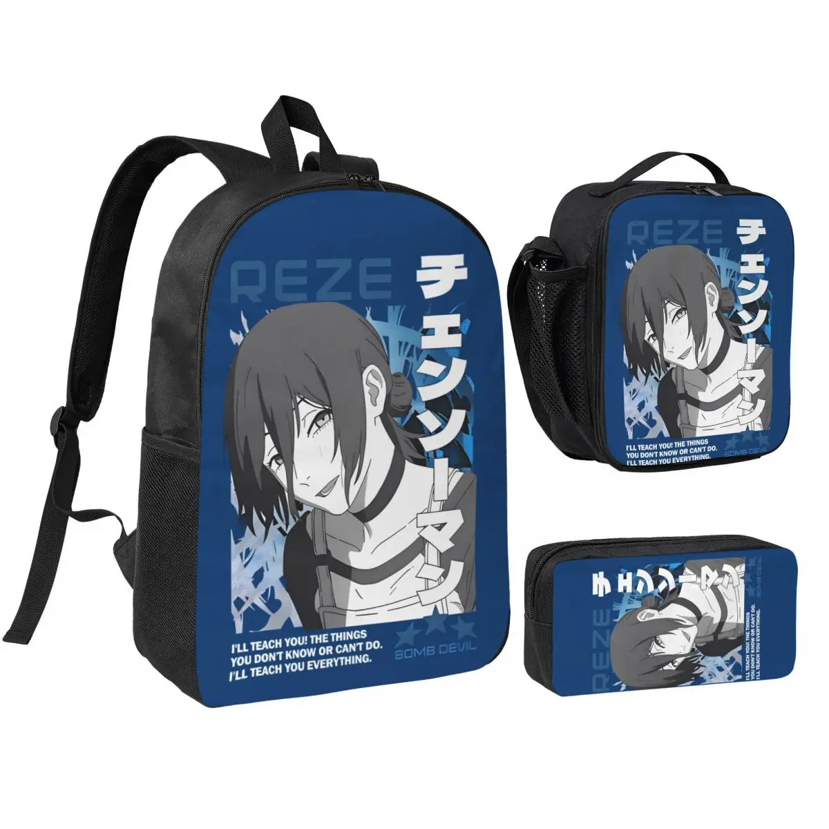 Reze Backpack: מדריך מפורט למשתמשים ב-3pecs/set Chainsaw Man – תקופת לימודים, תיירים וצרכנים של מנגה