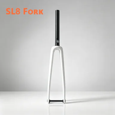 SL8 Carbon Fork | T800 Carbon | Full Length 370mm | 47mm Offset for Size 44-52 | 44mm for Size 54-61 | Flat Mount | 12X100 Axle