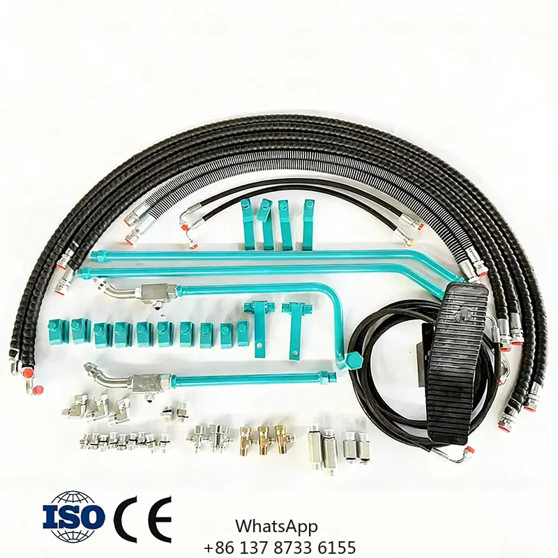 Excavator Aux Pipe Line Hydraulic Hammer Breaker Piping Kits For RX-406 U40 KX155 KX161