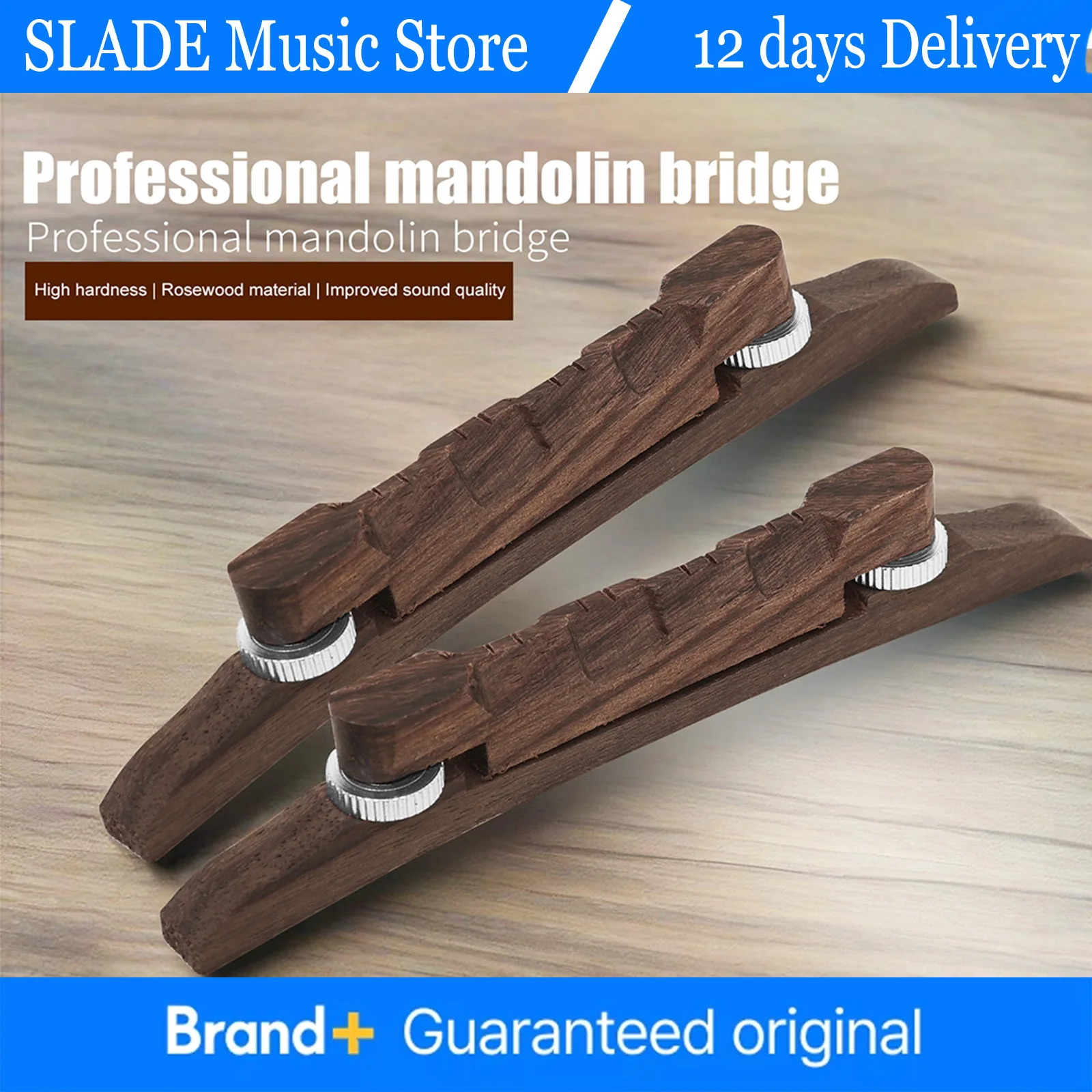

Мост-мандолина, регулируемый по высоте, мост из палисандра, универсальная мандолина, прочные запасные части, аксессуары для струнных инструментов