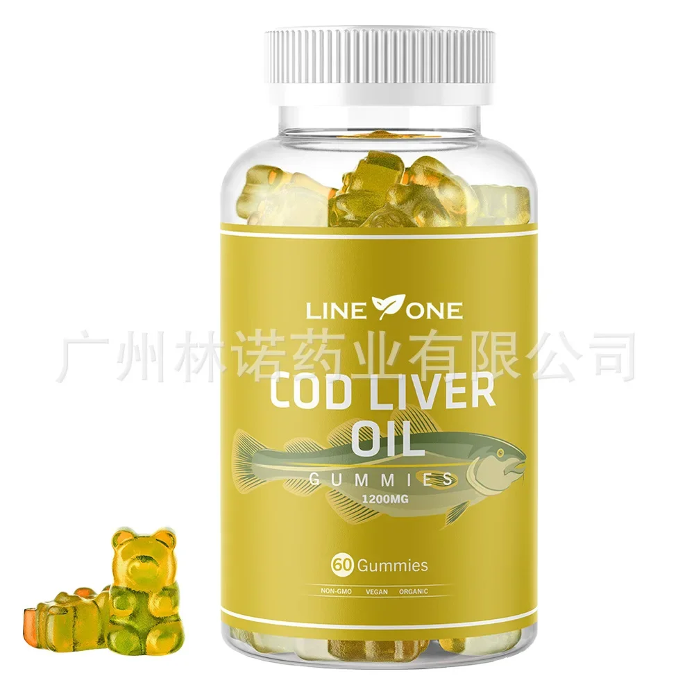 1 bottle of fish oil EPA+DHA gummies improve metabolism lower blood lipids enhance memory and improve vision