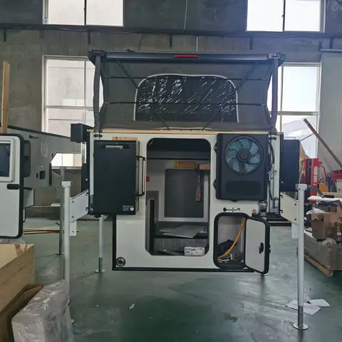 FC 2024 Luxury 4x4 Rv Caravan Luxury Travel Trailers New Pop up 4x4 Pickup Fiberglass Slide in Slide on Camper Truck Camper 10 best sales pop up camper - №7