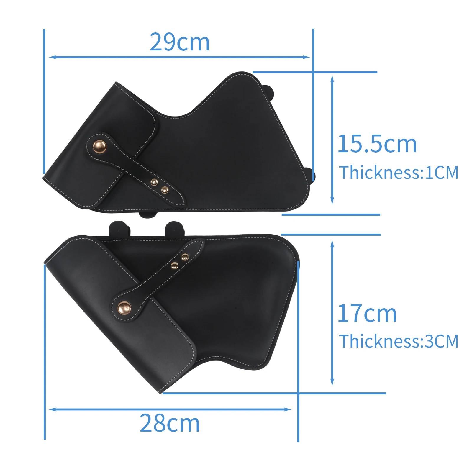 For BMW RnineT Pure Racer RnineT Scrambler Urban G/S 14-21 1Pair Frame Bag PU Leather Saddlebags Side Bag Tool Placement Packet