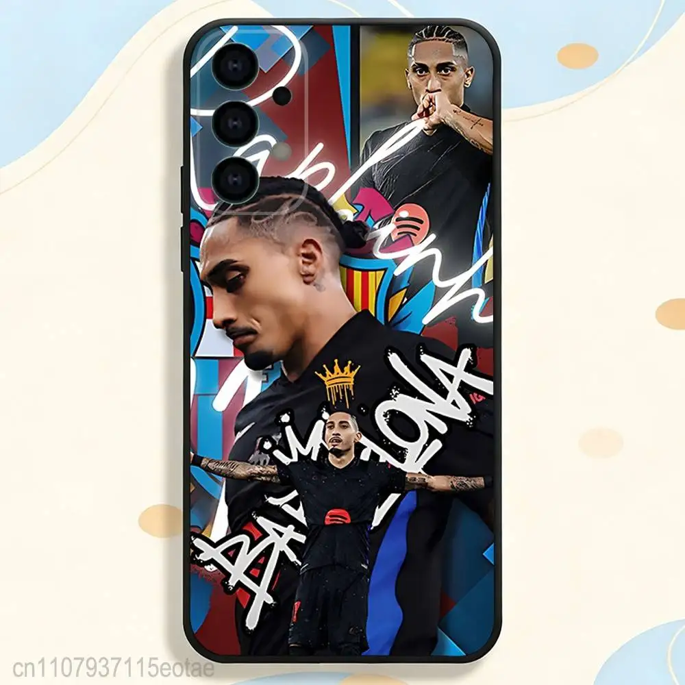 Football 11 Brazil R-Raphinhas Phone Case For Samsung S25,S26,S24,S21,S22,S23,S30,Ultra,S20,Plus,Fe,Lite,5G Black Cover