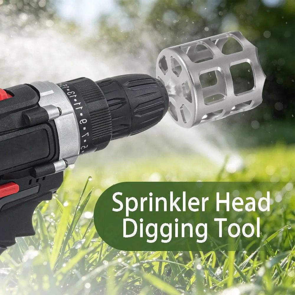 Stainless Steel Trimmer Sprinkler Head Tough Efficiently Cuts Lawn Sprinkler Head Easy Attachment Engineered