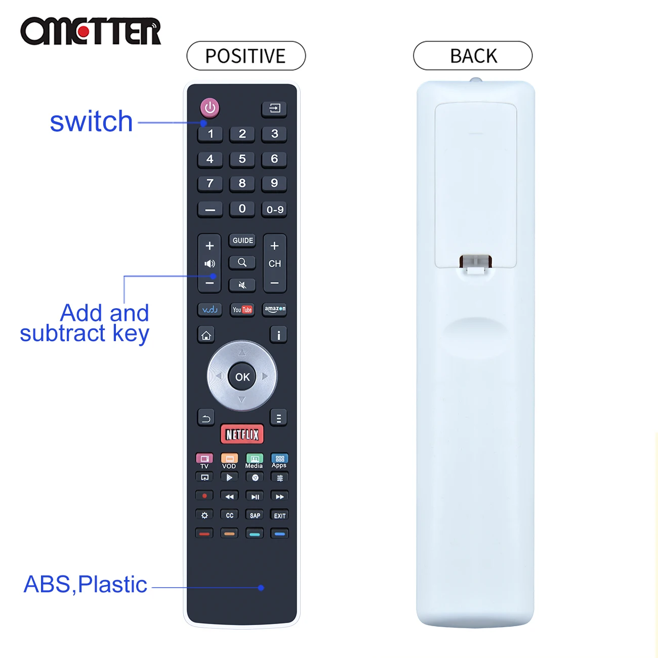 EN-33927A для Hisense Smart LED TV Remote Control H7 55H7G 50H7G