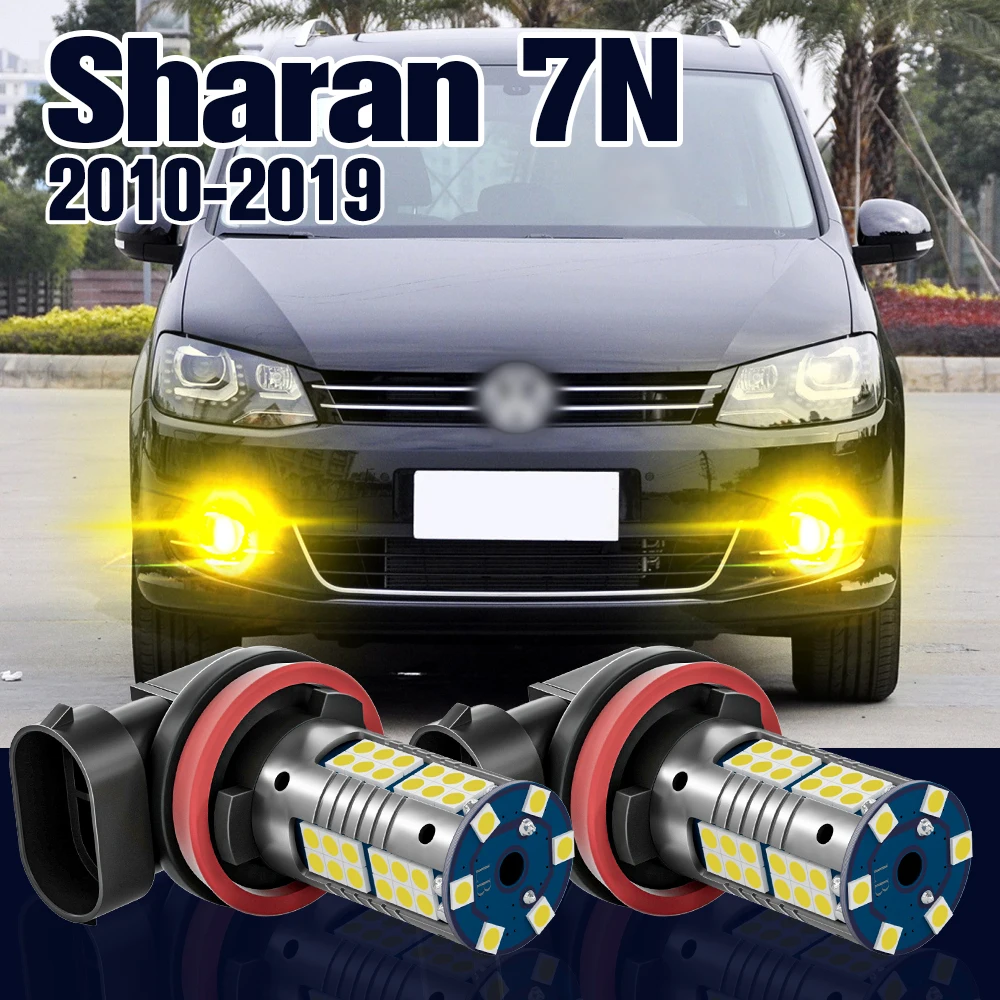 

Fog Light 2pcs LED Bulb Lamp For VW Volkswagen Sharan 7N1 7N2 Accessories 2010 2011 2012 2013 2014 2015 2016 2017 2018 2019