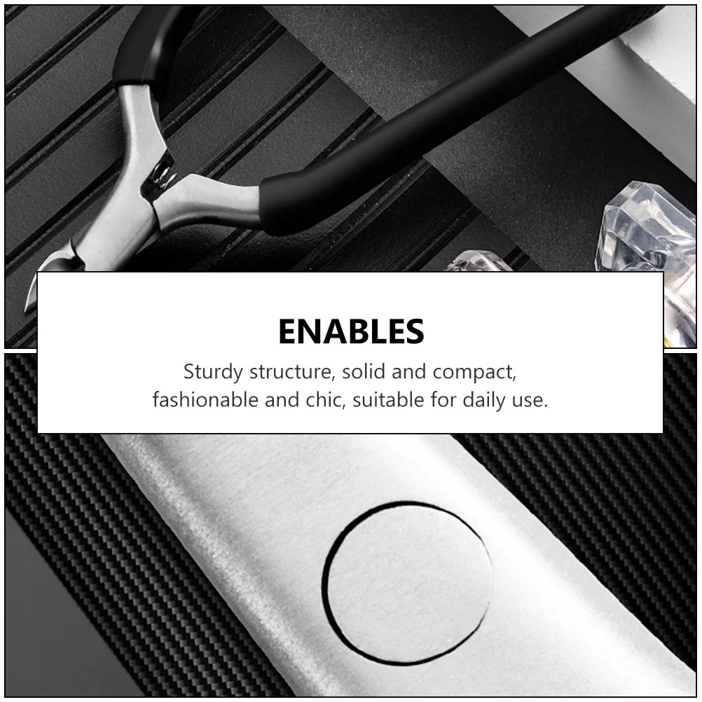 

1pc Stainless Steel Dead Skin Trimmer Black Nail Cuticle Nipper For Home Travel Manicure Pedicure Tool Nail Art Beauty