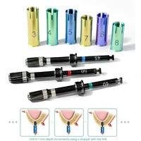 Taladro dental para elevación de senos con tope de seguridad, enfoque crestal, perfora la membrana sinusal, elevador, broca de cabeza redonda