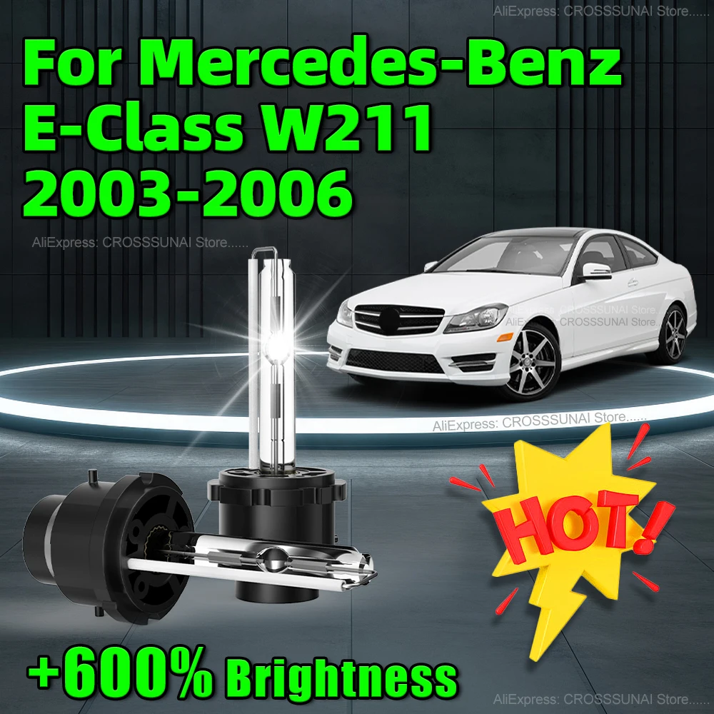 

6000K Car HID Xenon Headlight 8000LM Super Bright D2S Auto HID Bulbs For Mercedes-Benz E-Class W211 2003 2004 2005 2006