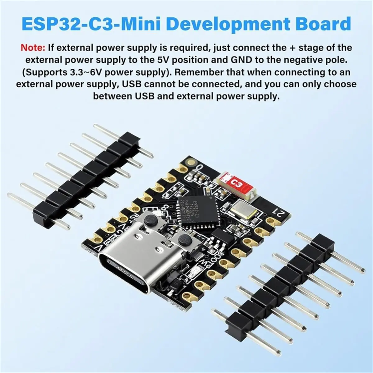 HDL 4-Pack ESP32-C3 Mini Development Board with WiFi/Bluetooth 5.0, Ideal for IoT and Smart Home Applications