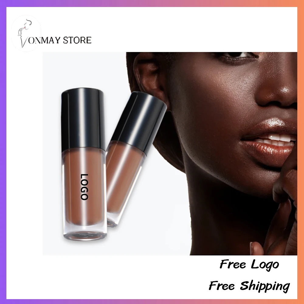 14 Colors Private Label Liquid Concealer Custom Logo 6ml Chubby Tube Color Corrector Primer Spot Foundation Waterproof Makeup