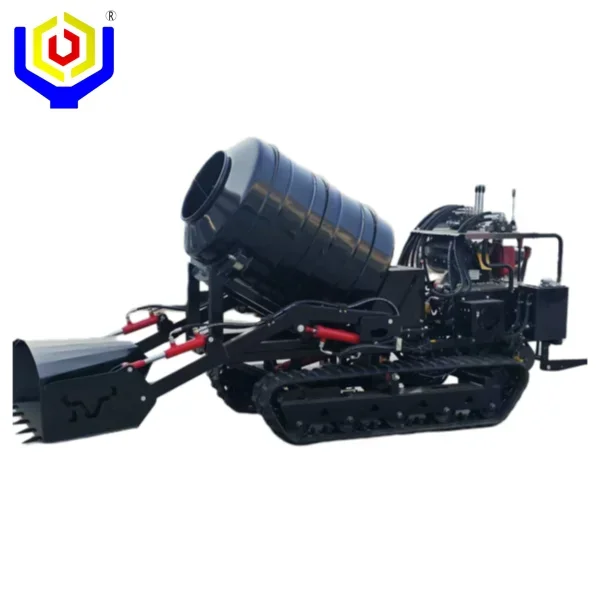 Best Selling Mini Concrete Mixer 800L Self-loadng Mini Dumper Portable Automatic Track Mobile Cement Mixer