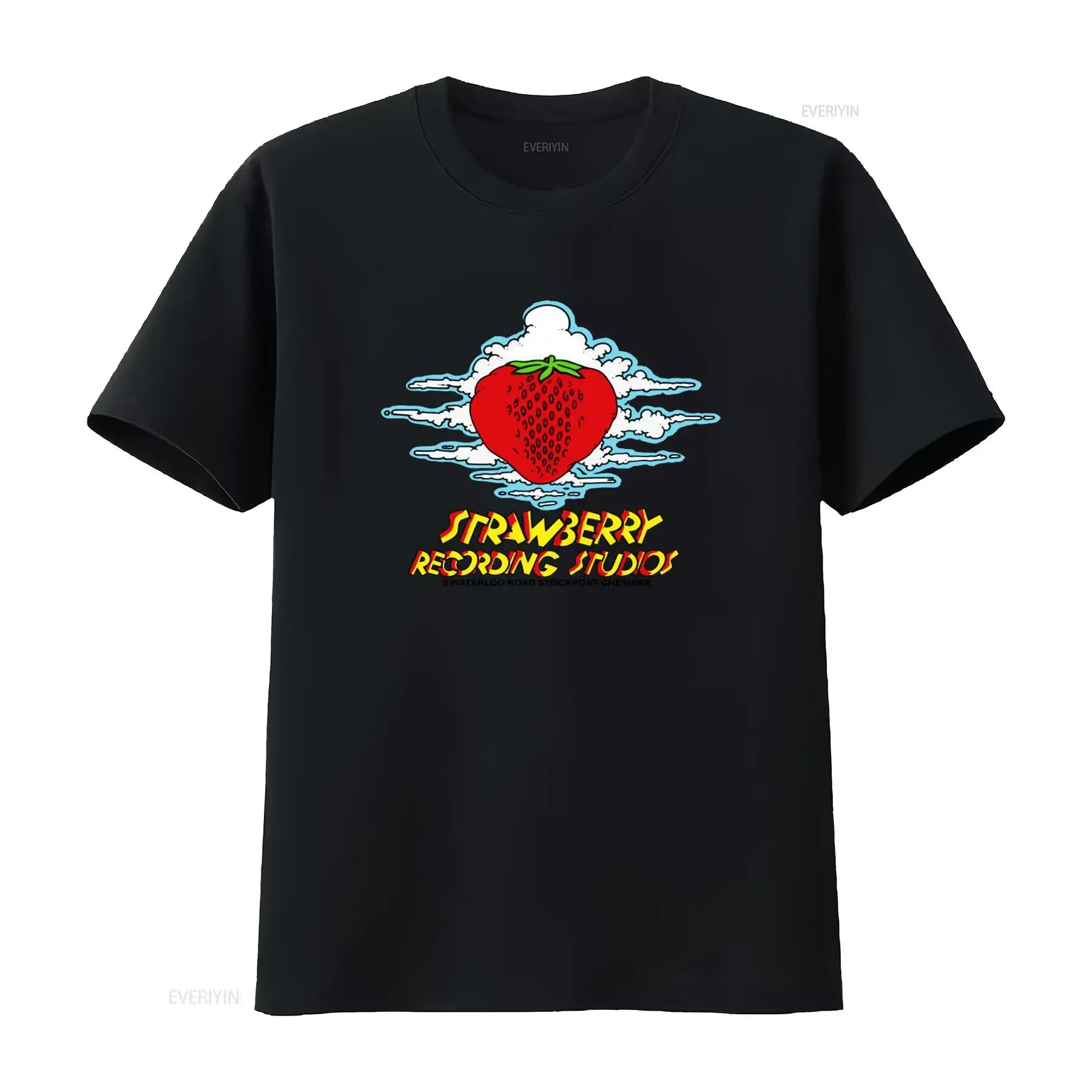 Vintage Throwback Old School Strawberry Recording Studios Rock n Roll T Shirt Perfect Music Memorabilia for Audiophiles