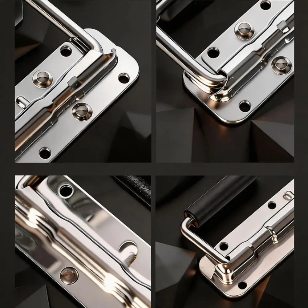Portable Folding Spring Handle For Vanisee Cabinet Tool Case Industrial Hardware 304 Stainless Steel Flush Pull Replacement