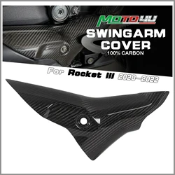 For Triumph Rocket III 2020 2021 2022 100% Carbon Fiber Swingarm Cover Guard Fairing Twill Right Side Motorcycle Modification