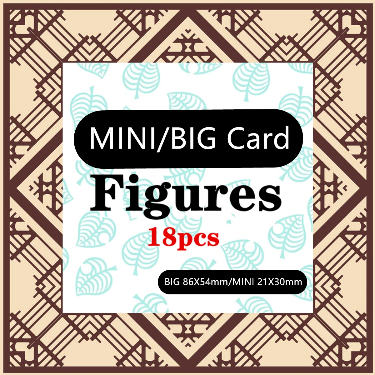 18Pcs ACNH Card FIGURES NFC Printing Card V3.0 Aniaml NS Games Mini/Standard Card inlucde ntag215 chip