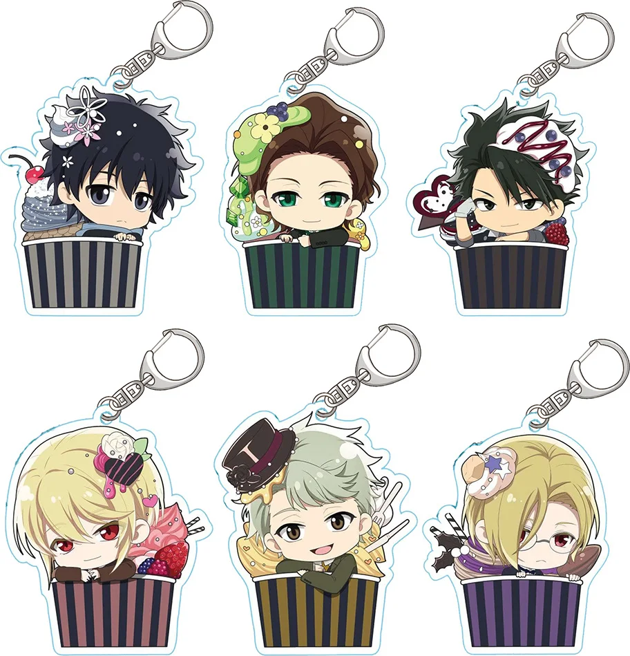 Anime Fans Gifts Moriarty the Patriot William Louis HD Figures Cartoon Acrylic Keychain pendant Ornament Series About 6cm