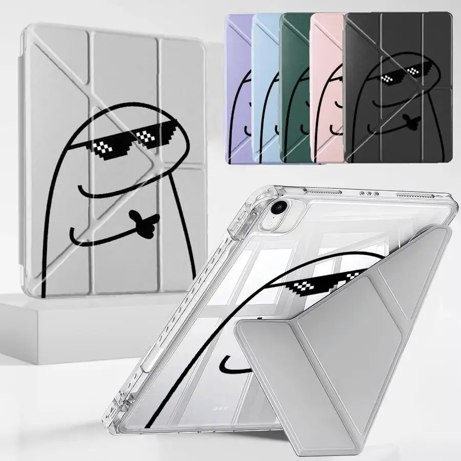 

Чехол для планшета iPad Air 4 5 M3 M2 1 2 M4 11 дюймов Pro 11th 10th 9th 8th 7th 12.9 дюймов Mini 6 7 Pro 2025 с Y-образным держателем-подставкой