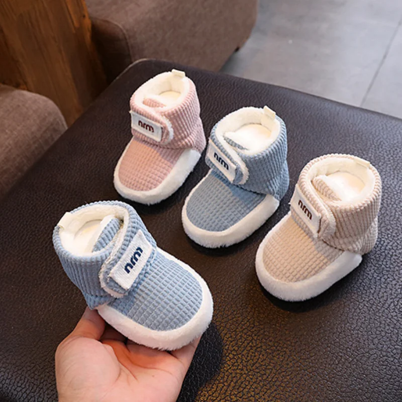 Fashion Baby Casual Shoes Girls Boys Cotton Snow Boots Warm Baby Boots  Baby Boy Winter Cotton Shoes Sneakers