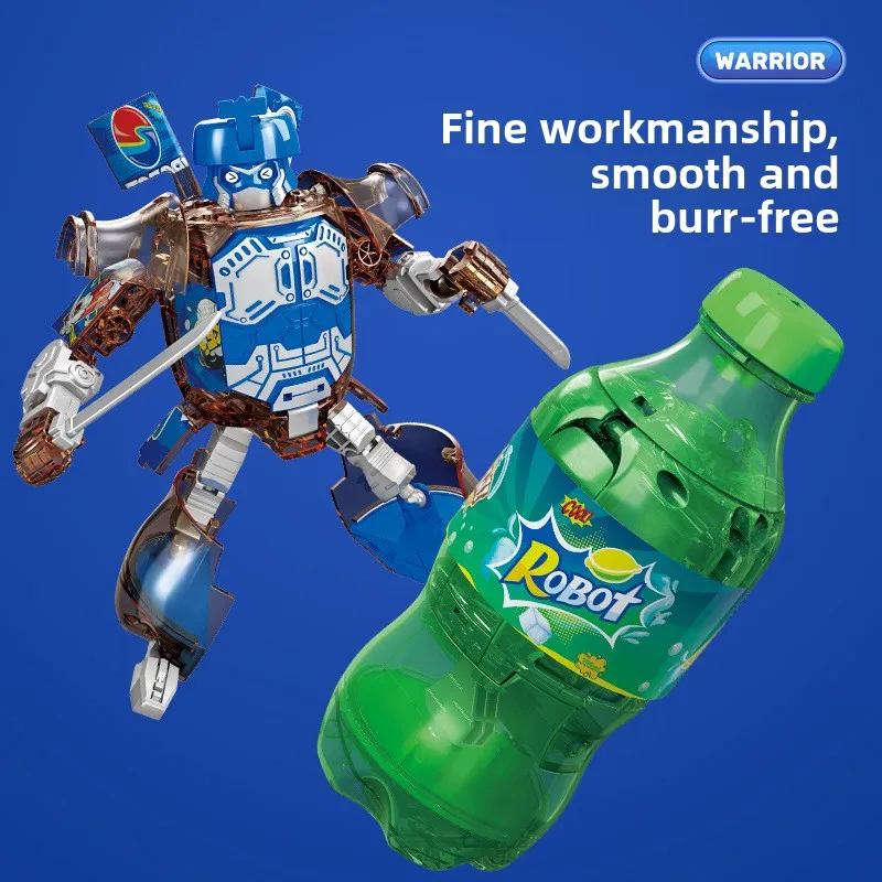 Spielzeug für Grundschüler: Can-Transformer Warrior (pädagogischer Soda-Dose-Roboter für Kinder, kleiner Geschenk-Roboter-Krieger)
