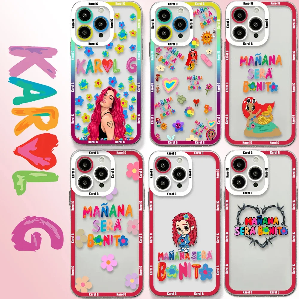 Karol G Manana Sera Bonito Phone Case For iPhone 15 14 13 12 Mini 11 Pro Max X XR XS 6 7 8 SE20 Plus Soft Silicone Transparent