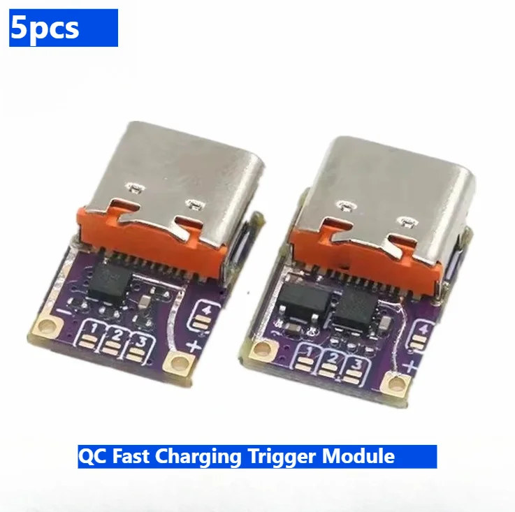 5PCS Type-C PD Sink Trigger Module QC Protocol Fast Charger Request 5-20V Adapter for Laptop