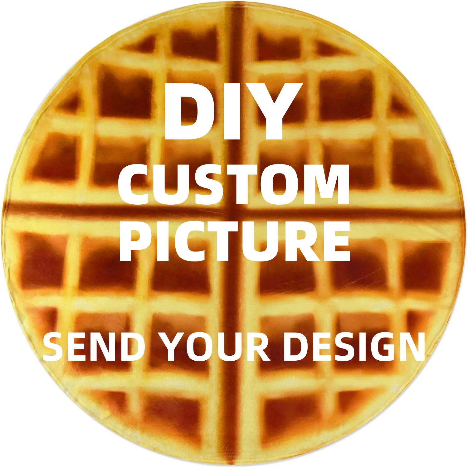 

Customized waffle blanket, soft and comfortable flannel waffle blanket, children's Christmas birthday gift