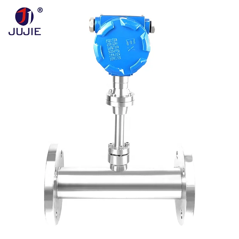 Digital Natural Gas Flowmeter Air Flow Meter SS304 Material 4-20mA RS485 Output