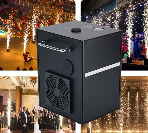 Indoor Outdoor Upgraded Version Fountain Cold Spark Machine for Wedding Stage Events Stronger Motor
