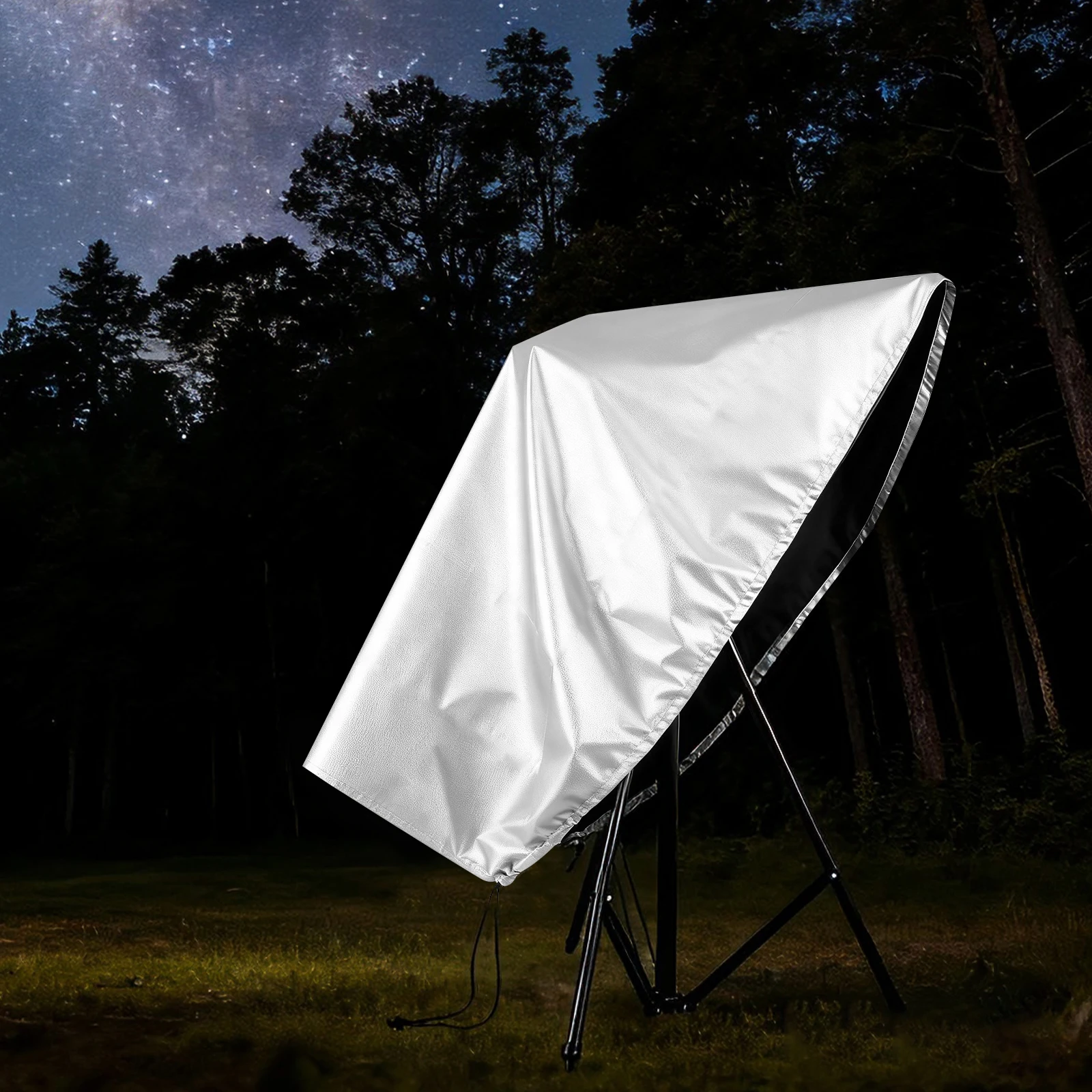 

Telescope Protective Cover Outdoor Waterproof Dustproof with Adjustable Strap Drawstring Lens Cover for Rain Sun Shield