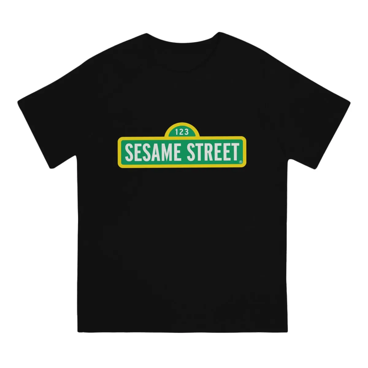 Men Sesame Streets T-Shirt Fashion Style  Hipster Ofertas O Neck Graphic Tshirt