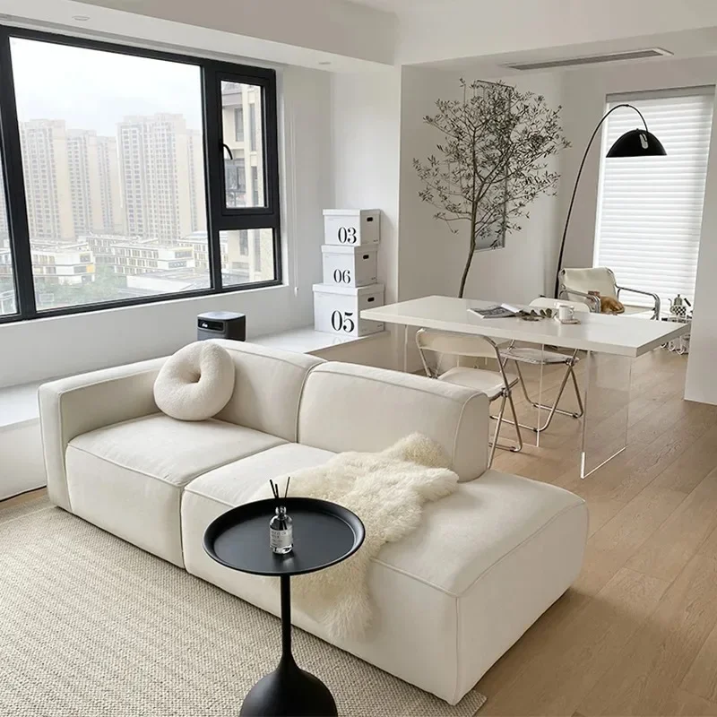 Minimalist modern module fabric small apartment corner Nordic wabi
