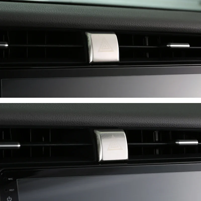 Car Accessories For Toyota Camry 2018 2019-2023 Interior Emergency Light Lamp Switch Warning Button Trim Cover Sticker Adornment