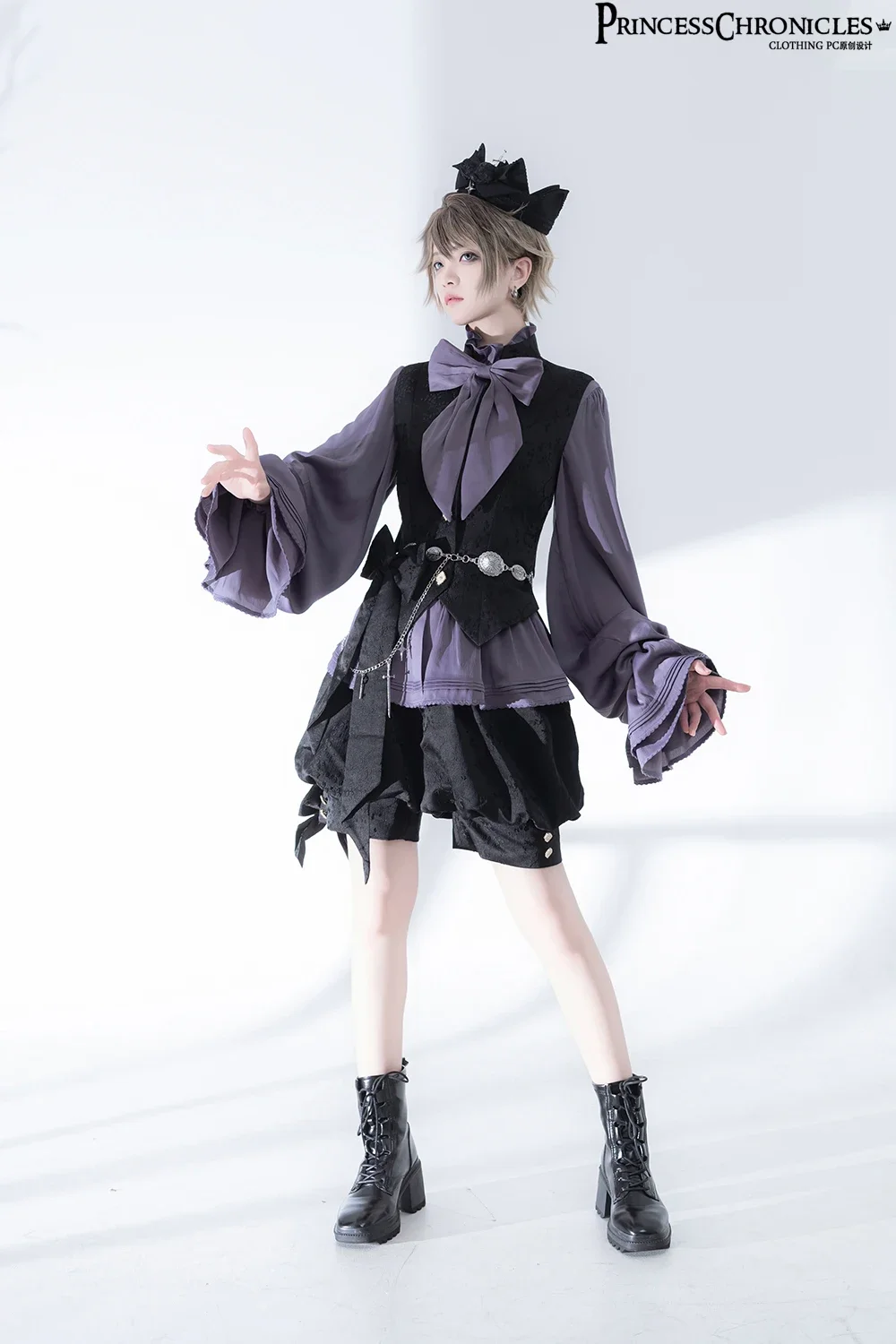 2025 Ouji Lolita Weste / kurze Hose / Bluse von Princess Chronicles ~ Rabbit Run 2.0 Vintage Dark Cute Cool