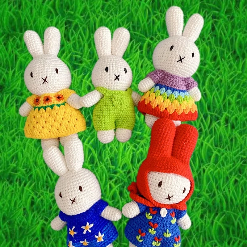 

Kawaii Miffy ручной работы куклы мультфильм творчество пушистая мягкая игрушка новый аниме кулон дофамин модная плюшевая кукла идеальный подарок