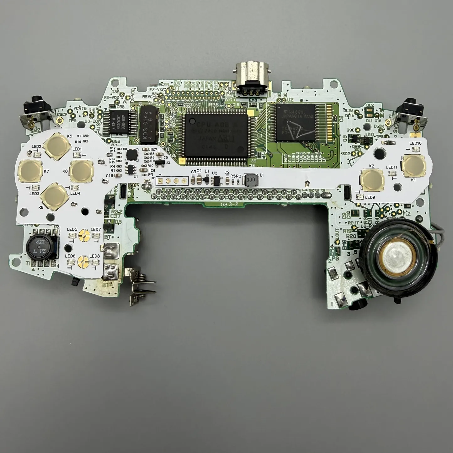 Button light pot piece integrated metal button spring piece suitable for GAMEBOY GBC GBA.RGB custom color matching