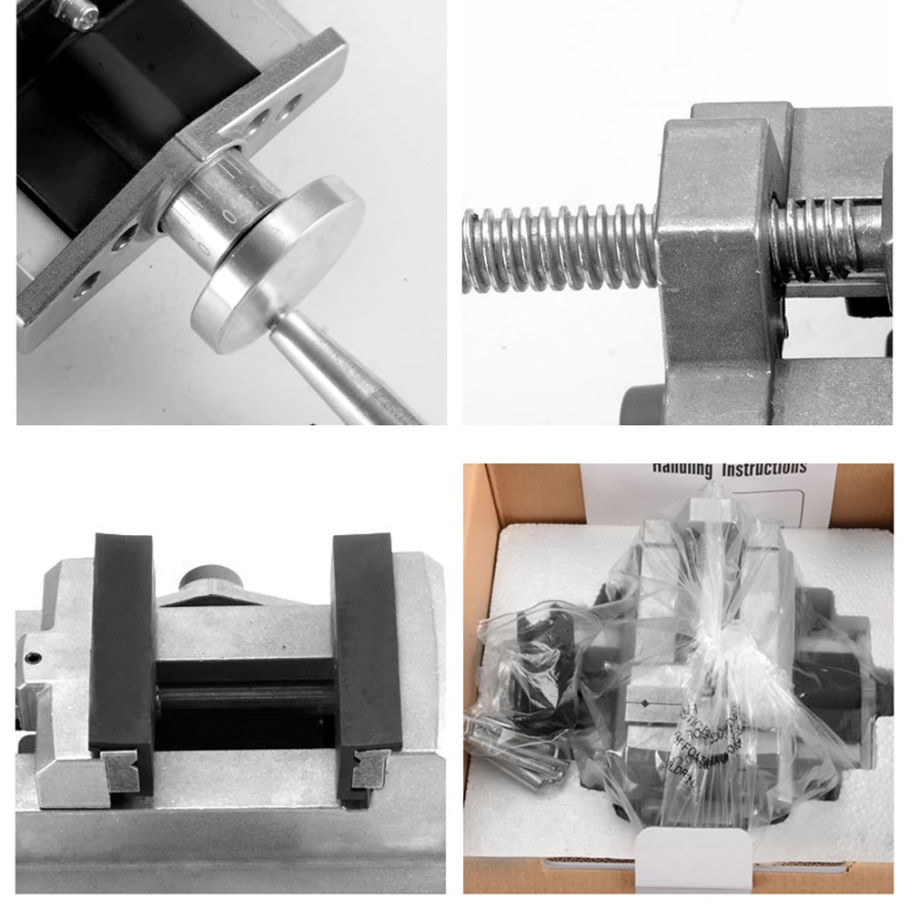 Allsome BG-6368 étau coulissant croisé de 3 pouces avec glissière composée pour moulin et perceuse presse, étau de presse de forage à glissière transversale