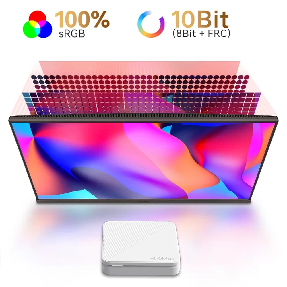 H96 MAX H313 Smart TV Box Android 14 ATV TV Box 4K @ 60fps 100M/LAN Wifi6 BT5.0 Google Voice Assistant Media Player Set Top Box