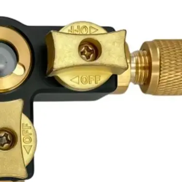 Valve Core Removal Tool 3 Way Vacuum Gauge Manifold For R22 R410a AC Line Leak Maintenance Instrument