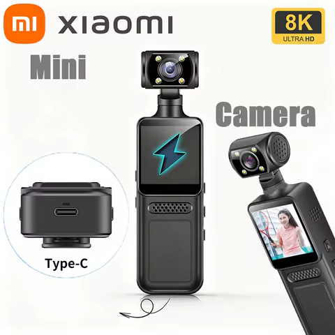 Xiaomi Mini New Camera 8K HD Handheld Portable Digital Video Recorder Professional Anti Shake Camera Night Vision Action Camera